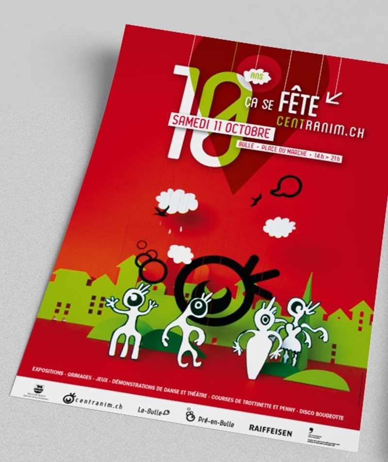 flyer graphisme centranim Bulle