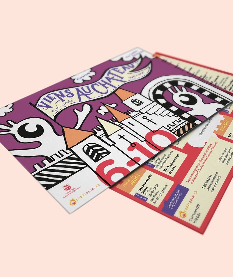 flyer illustration graphisme centranim Bulle