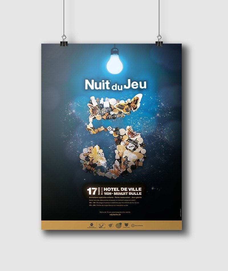 nuit du jeu affiche graphisme